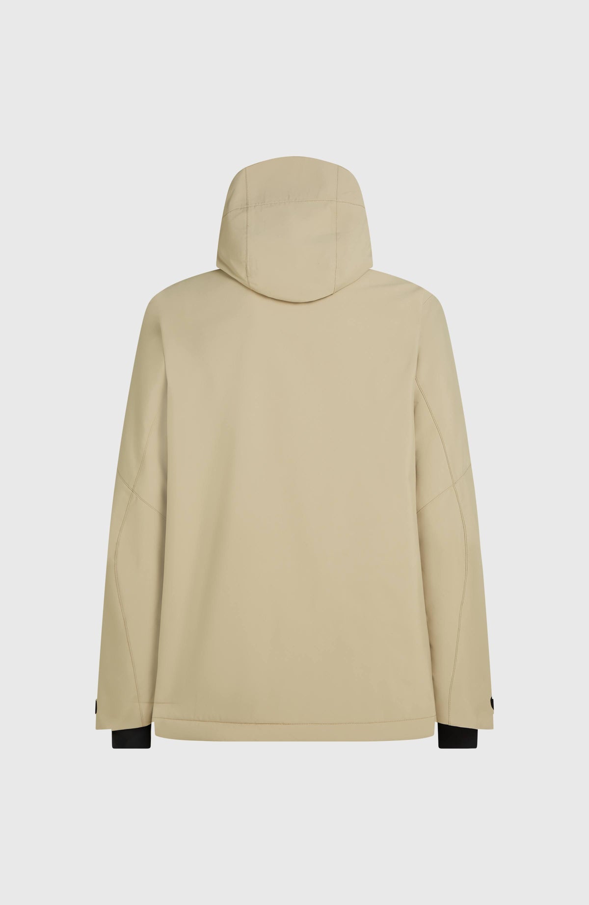 FWC'Cruz Skijacke für Herren, beige, freigestellt von hinten mit Kapuze