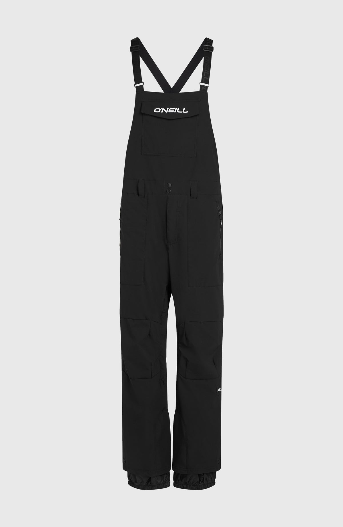 FWC'Peak Bib Skihose für Herren, schwarz, freigestellt von vorne