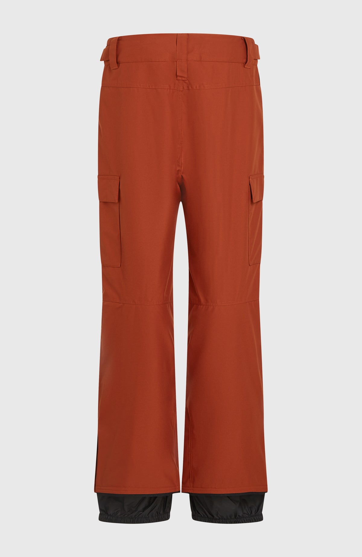 FWC'Cruz Cargo-Skihose für Herren, orange, freigestellt von hinten mit Klettverschluss am verstellbaren Bund