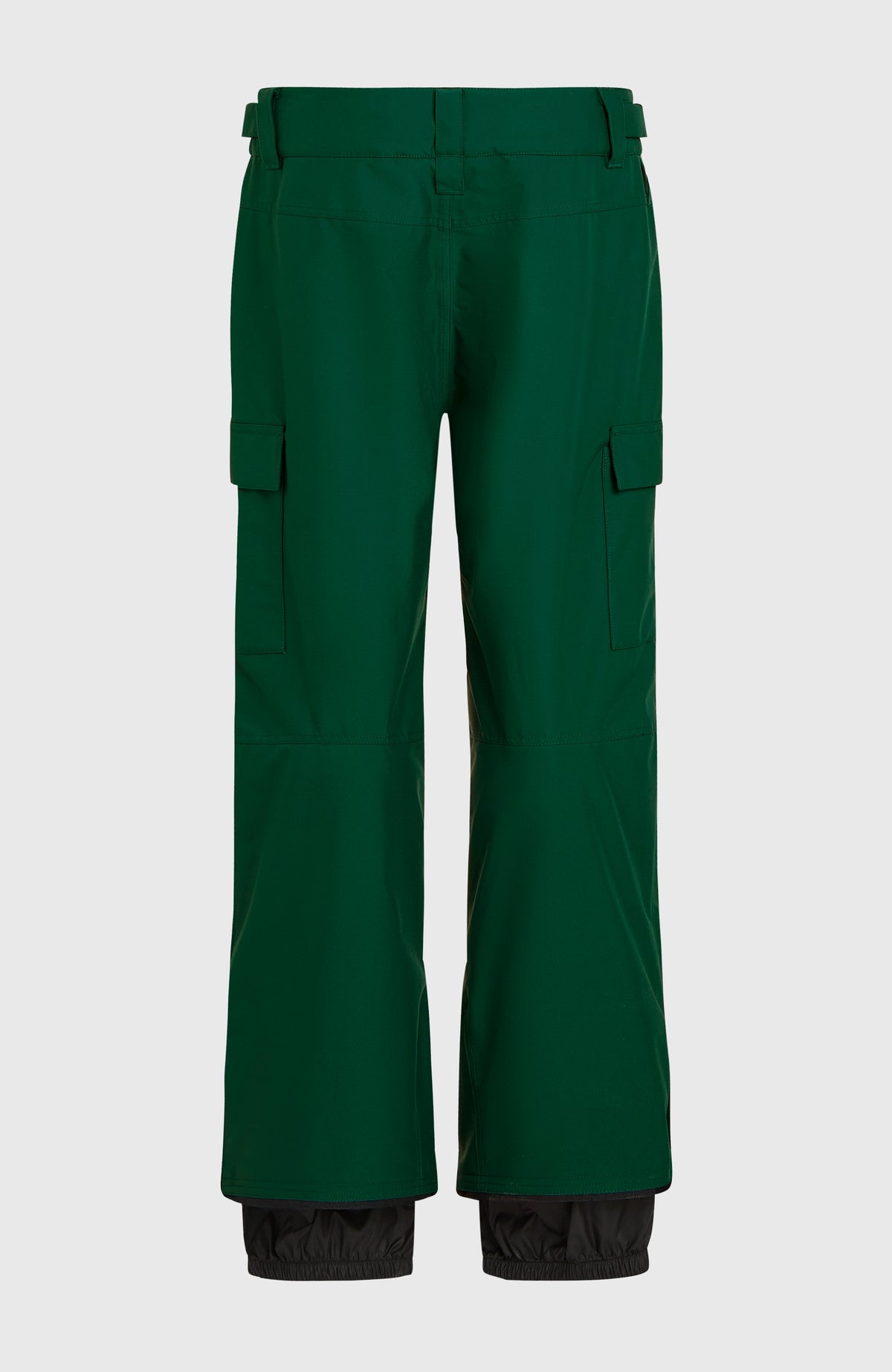FWC'Cruz Cargo-Skihose für Herren, grün, freigestellt von hinten mit Gürtelschlaufen und Schneefang