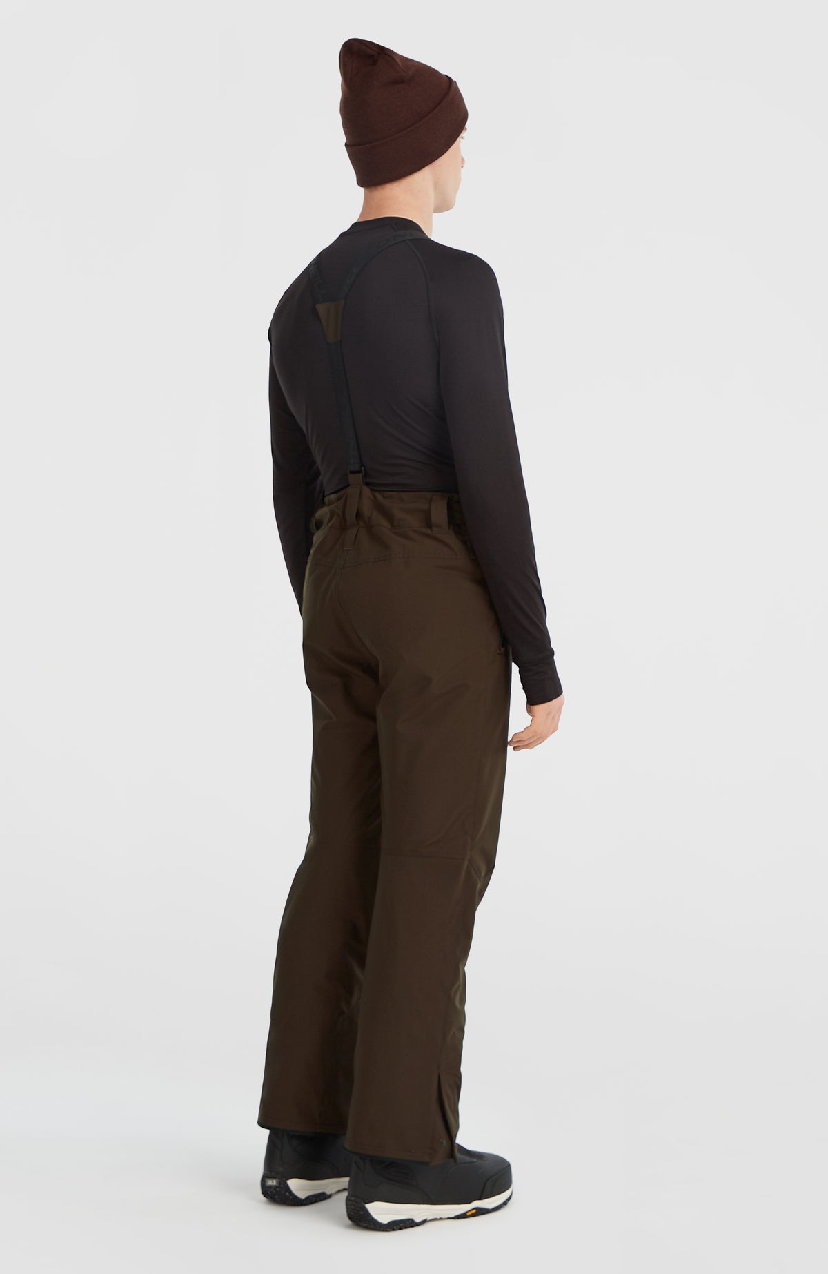 FWC'Cruz Skihose mit Trägern für Herren, braun, Rückansicht am Model
