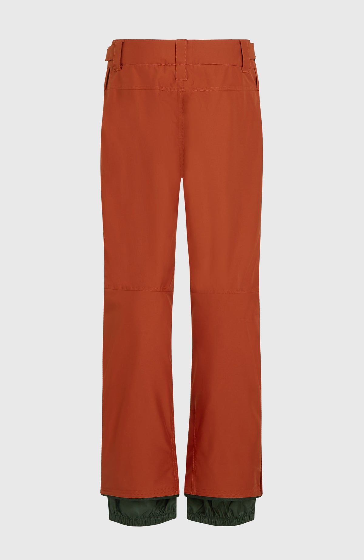 FWC'Cruz Skihose für Herren, orange, freigestellt von hinten mit verstellbarem Bund und Gürtelschlaufen