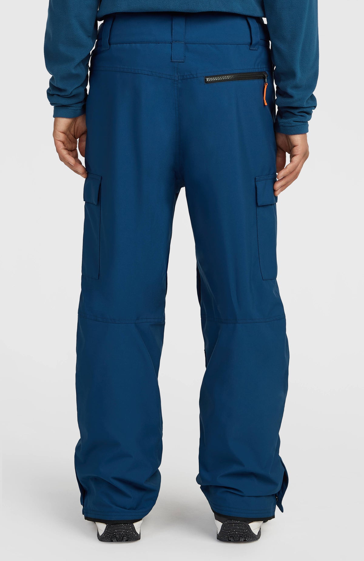 FWC'Cruz Cargo-Skihose für Herren, blau, Rückansicht am Model mit Reißverschlusstasche