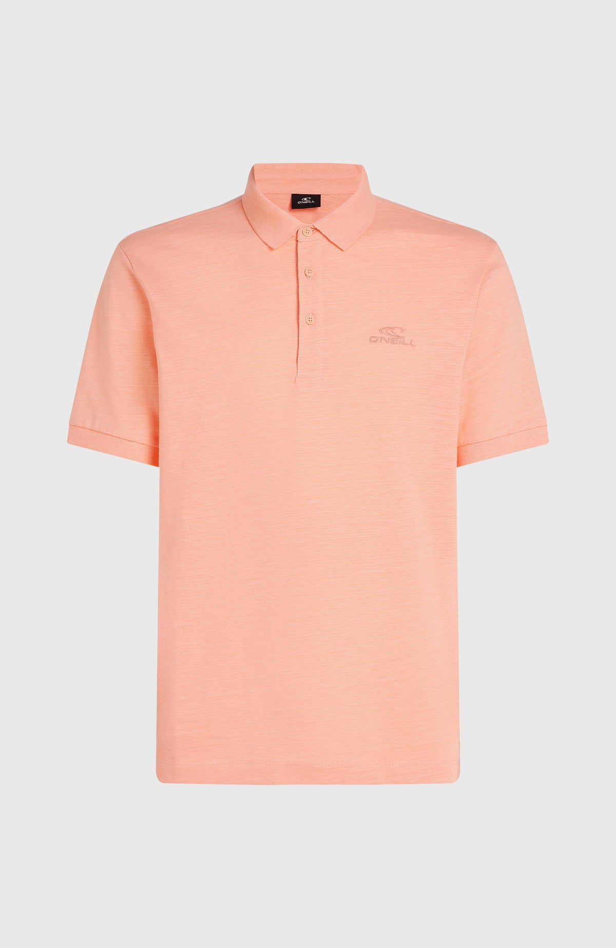 Slub Small Logo Poloshirt | Coral Pop
