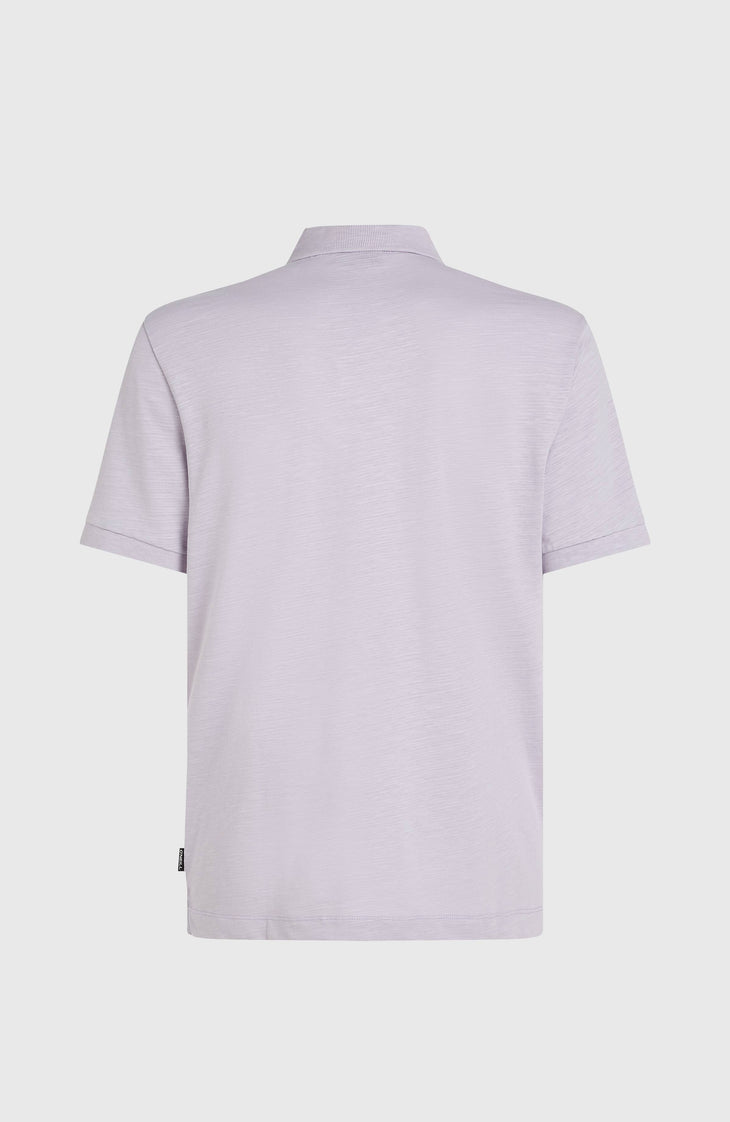 Slub Small Logo Poloshirt | Purple Gleam