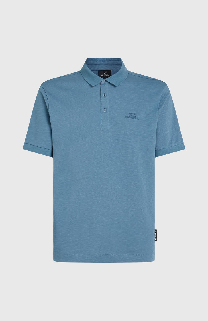Slub Small Logo Poloshirt | Copen Blue