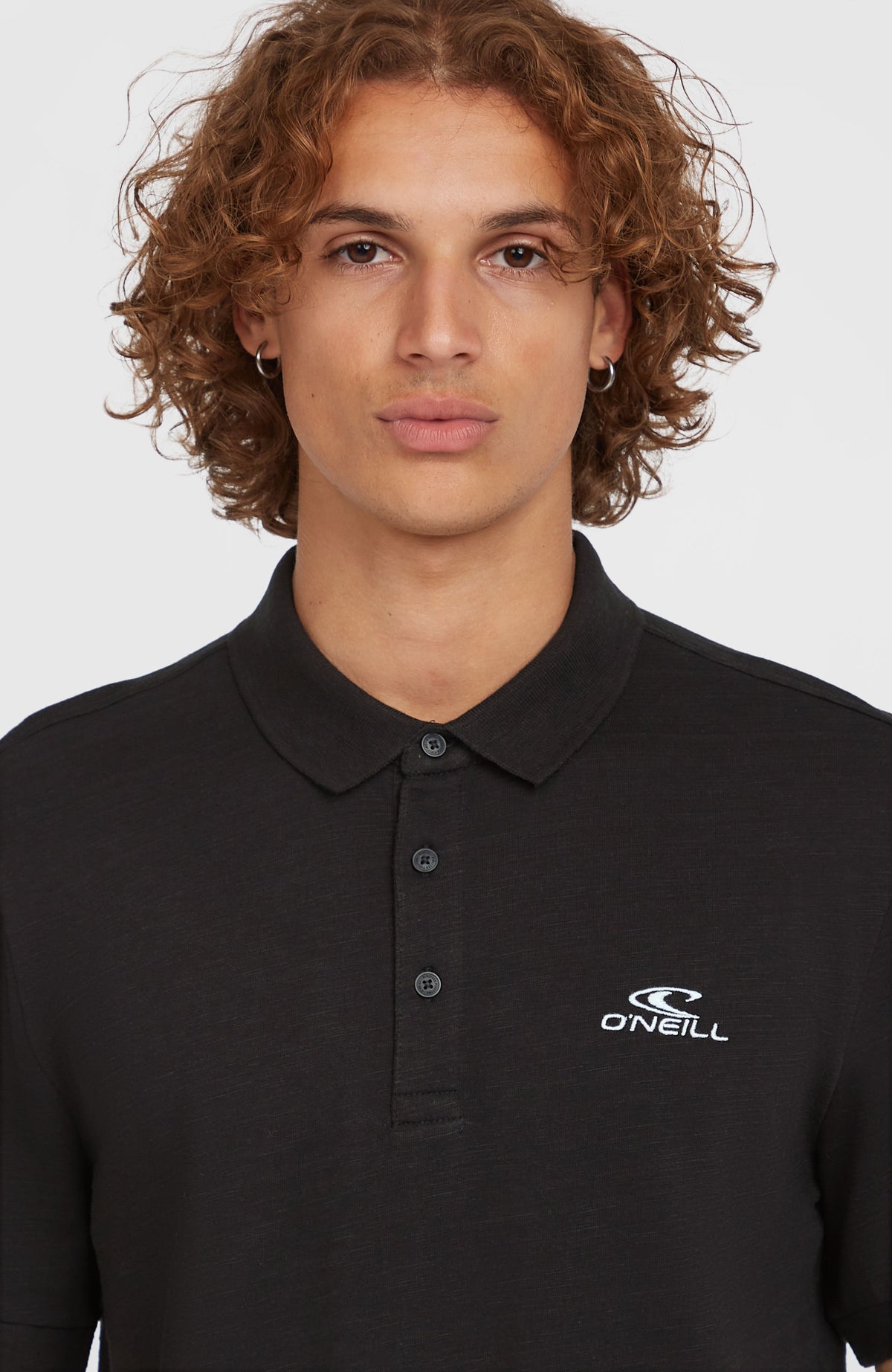 Slub Small Logo Poloshirt | Black Out