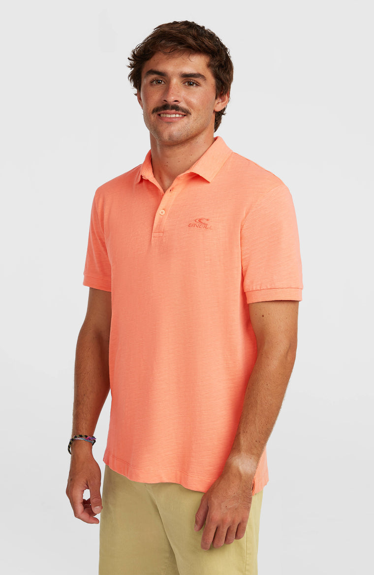 Slub Poloshirt | Funky Peach