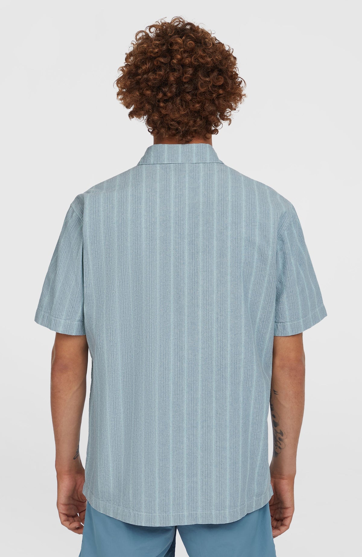 Jacquard Stripe Hemd | Blue Cali Stripe