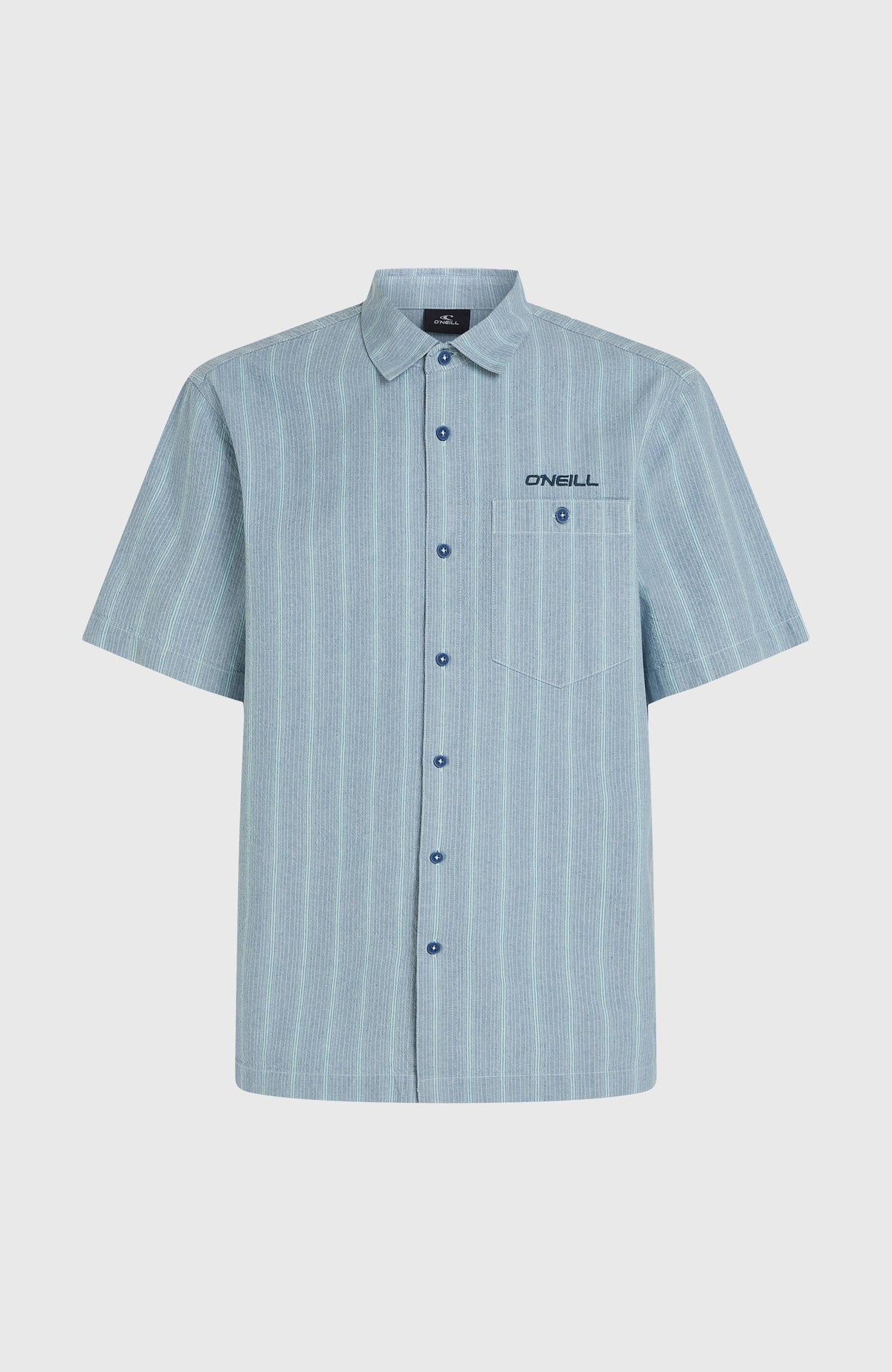 Jacquard Stripe Hemd | Blue Cali Stripe