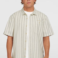 Jacquard Stripe Hemd | Beige Cali Stripe