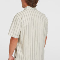 Jacquard Stripe Hemd | Beige Cali Stripe