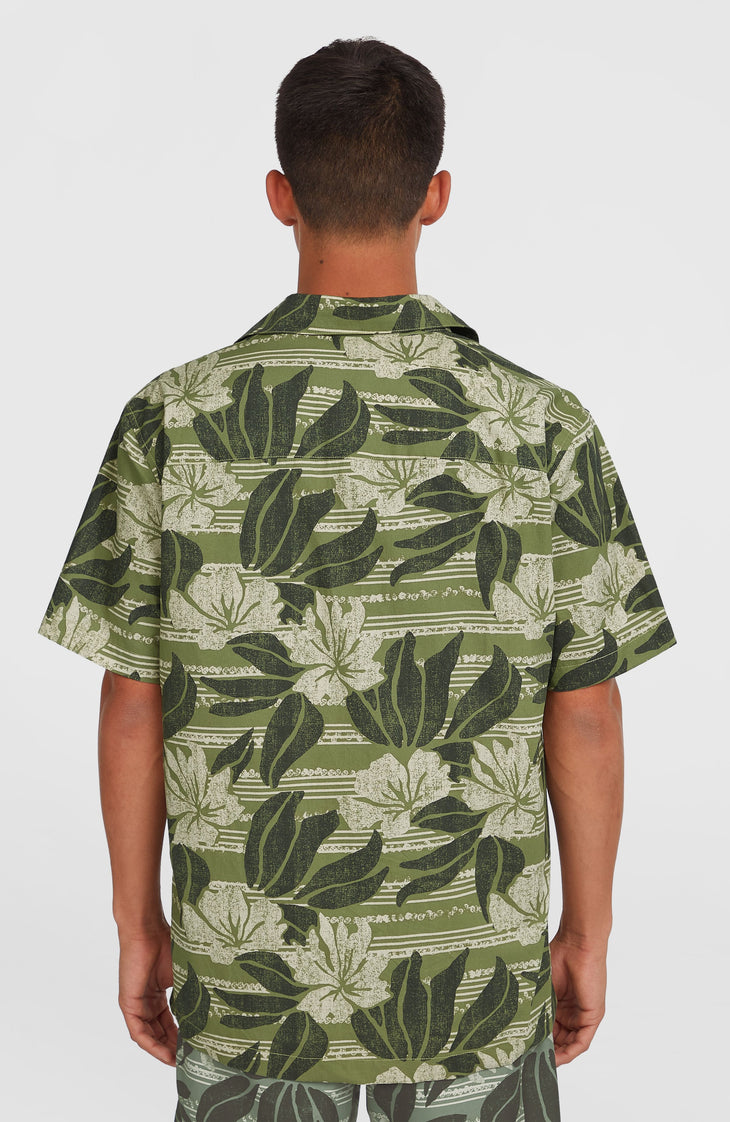 Print-Shirt | Green Dusty Flower