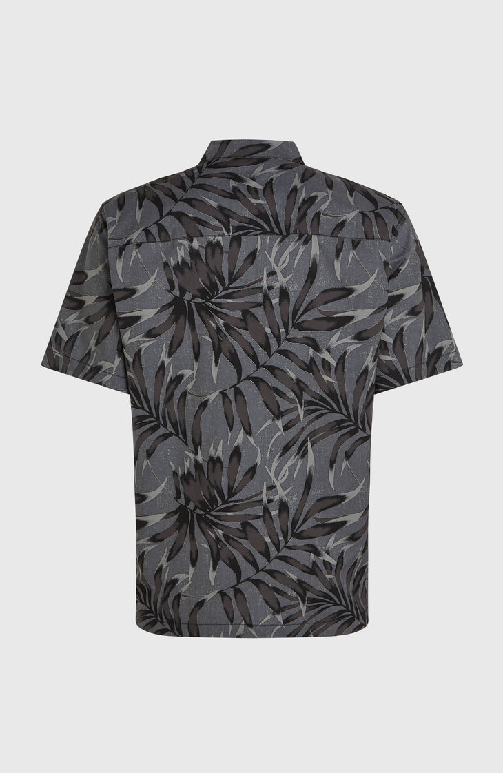 Print-Shirt | Black Dipped Leaves
