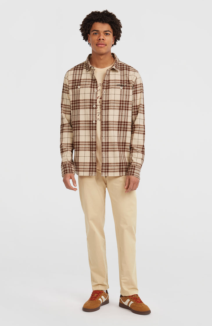 Must-Have Flanellhemd | Beige Flannel Check