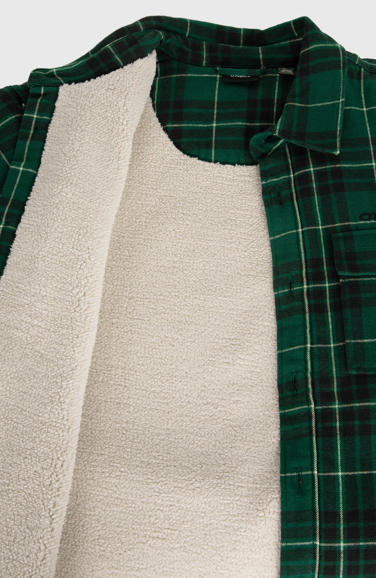 Must-Have Hemd mit Fleecefutter | Green Flannel Check