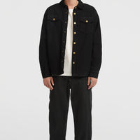 O'Riginals Cord-Overshirt mit Fleecefutter | Black Out