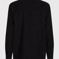 O'Riginals Cord-Overshirt mit Fleecefutter | Black Out