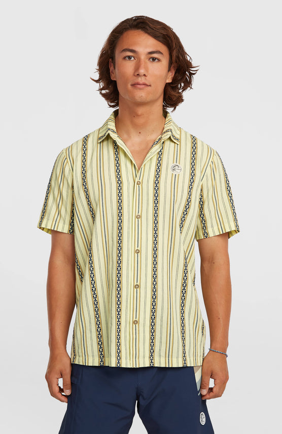 O'Riginals Jacquard-Hemd | Yellow Originals Jstripe