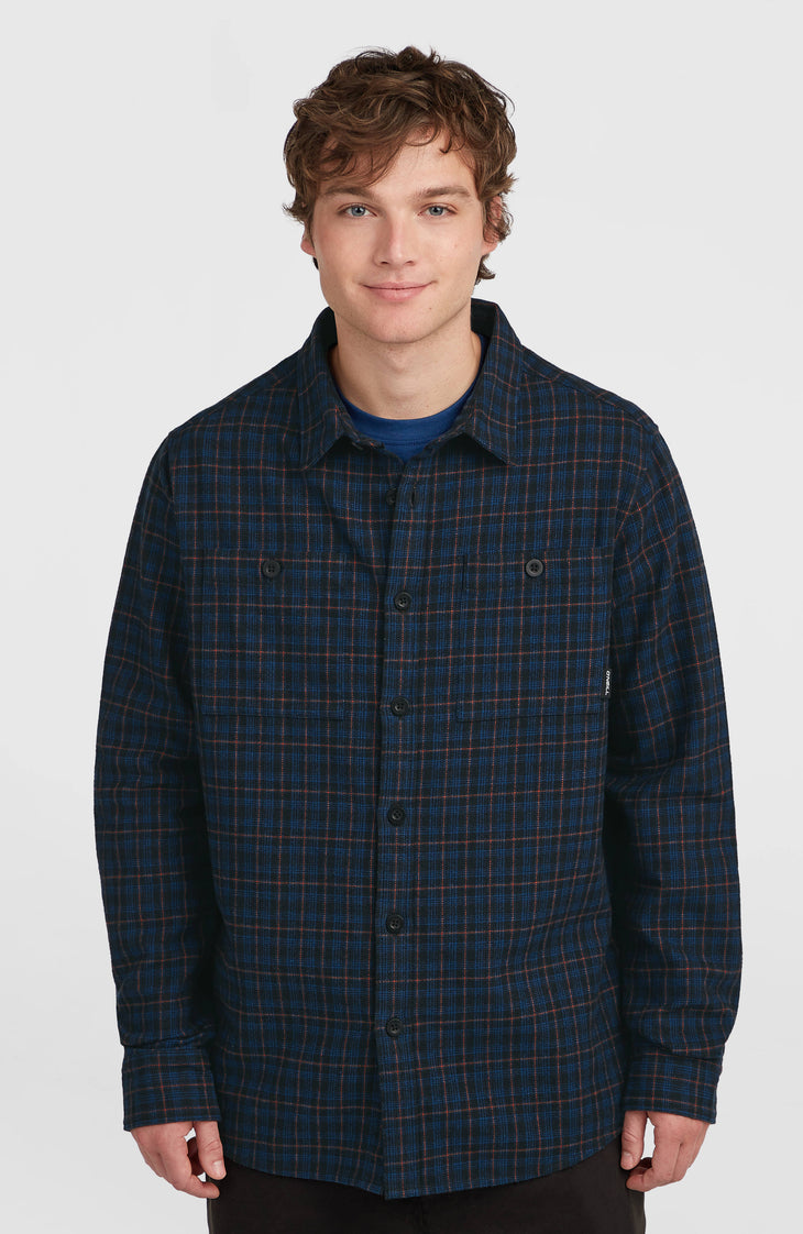 Must-Have Flanellhemd | Black Mini Check Plaid