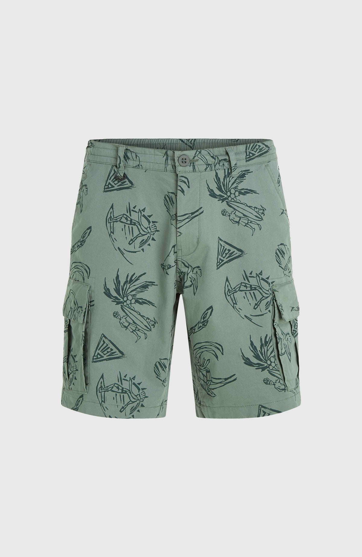Essentials Cargo-Shorts | Green Vintage Surfer