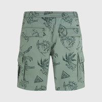 Essentials Cargo-Shorts | Green Vintage Surfer