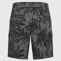 Essentials Cargo-Shorts | Black Dipped Leaves
