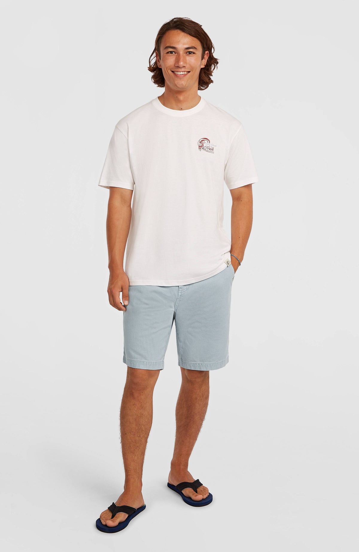 O'Neill O'Riginals Shorts für Herren, blau, Vorderansicht, getragen am Model