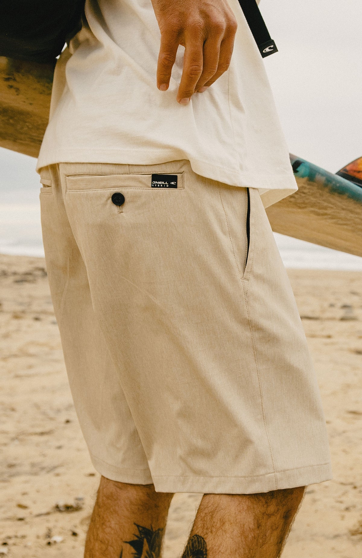 Hybrid 19'' Melange Shorts | Cocoa Sand