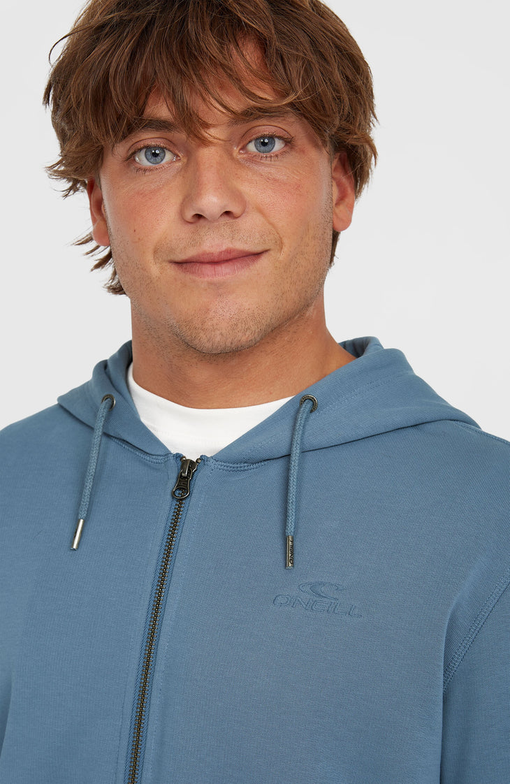 Small Logo Kapuzenjacke mit Reißverschluss | Copen Blue