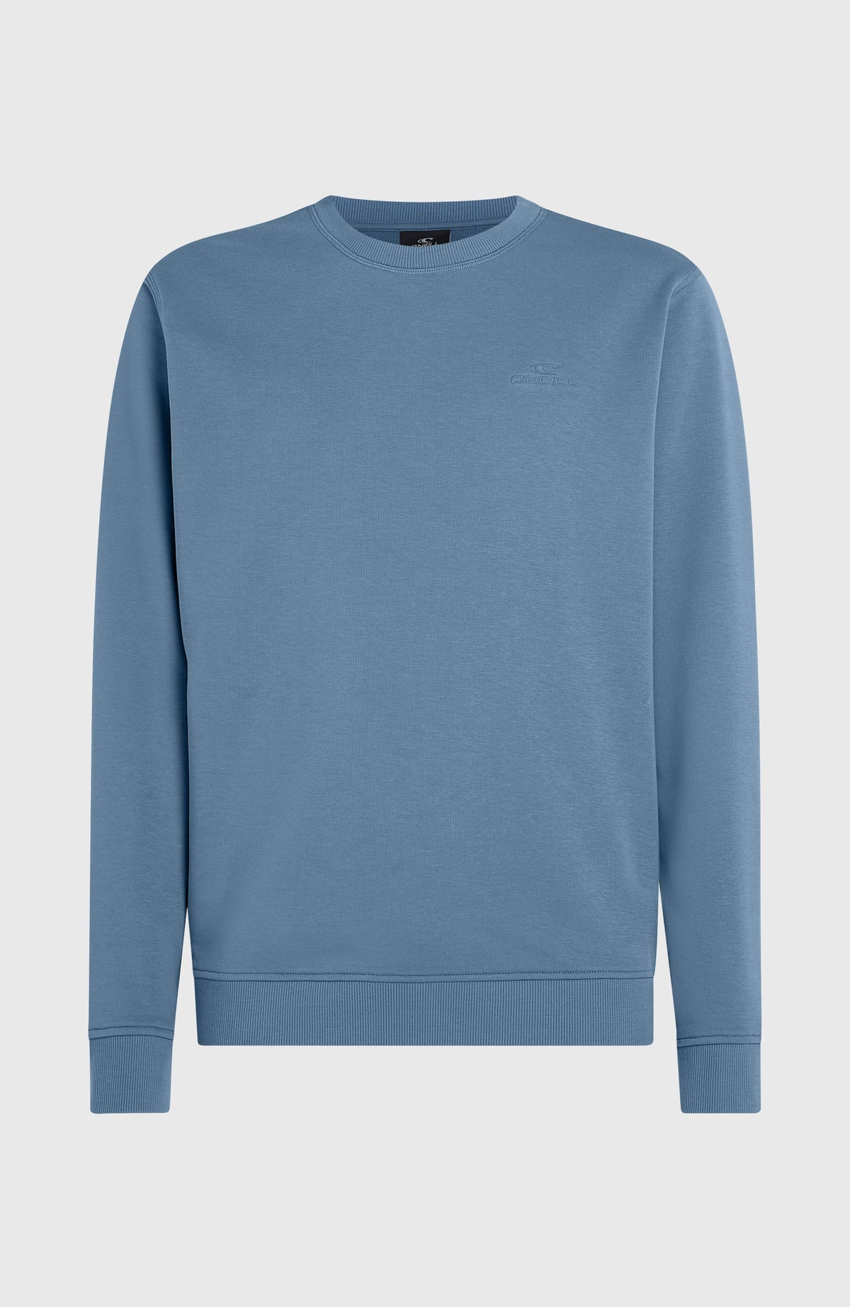 Logo Crew Sweatshirt für Herren, blau, freigestellt von vorne mit dezentem Brustlogo