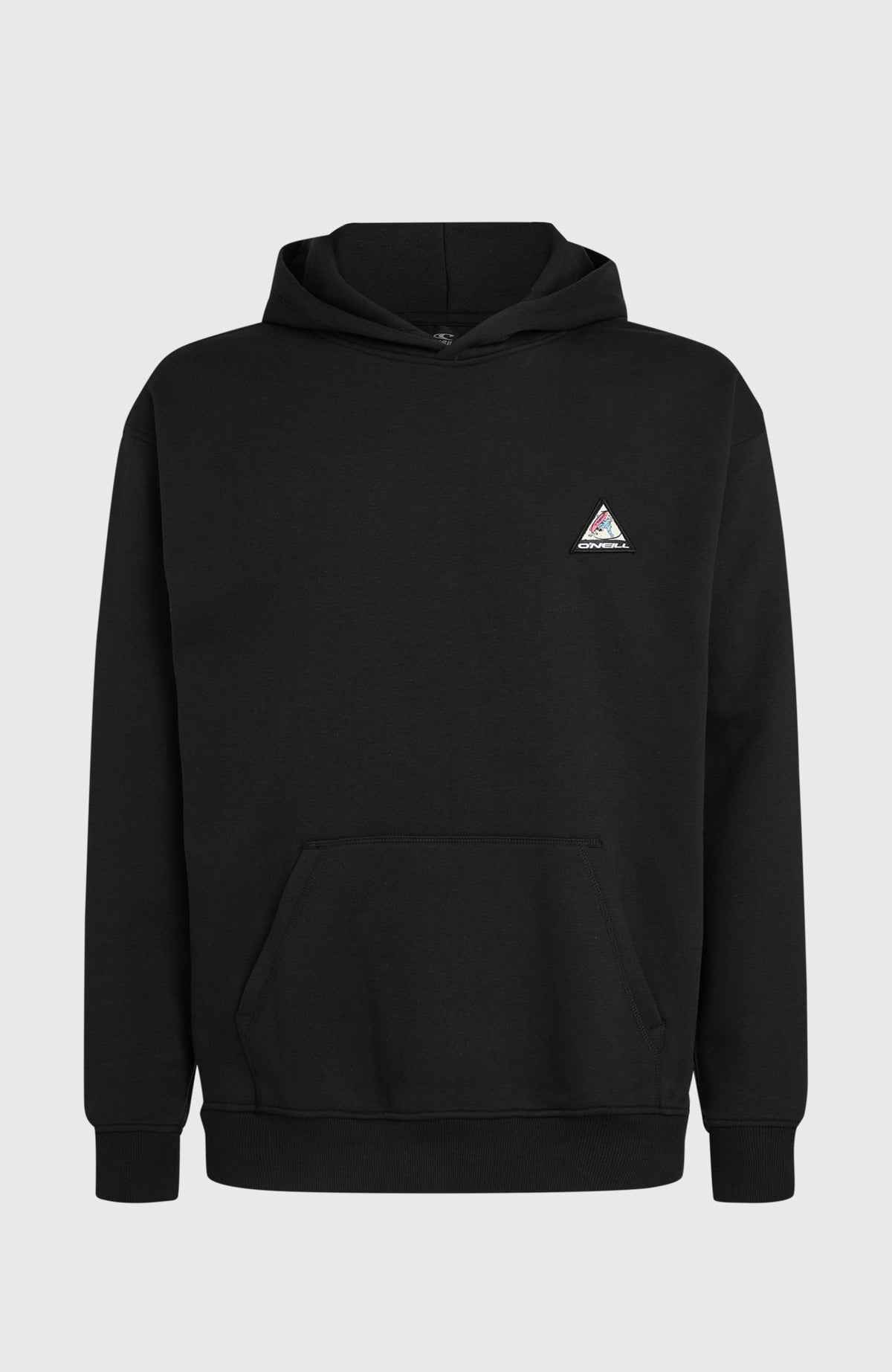 FWC'Play Hoodie für Herren, schwarz, freigestellt von vorne mit Kängurutasche