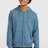 Small Logo Kapuzenjacke mit Reißverschluss | Mozart Blue