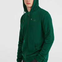 Small Logo Kapuzenjacke mit Reißverschluss | Emerald Envy