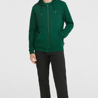 Small Logo Kapuzenjacke mit Reißverschluss | Emerald Envy
