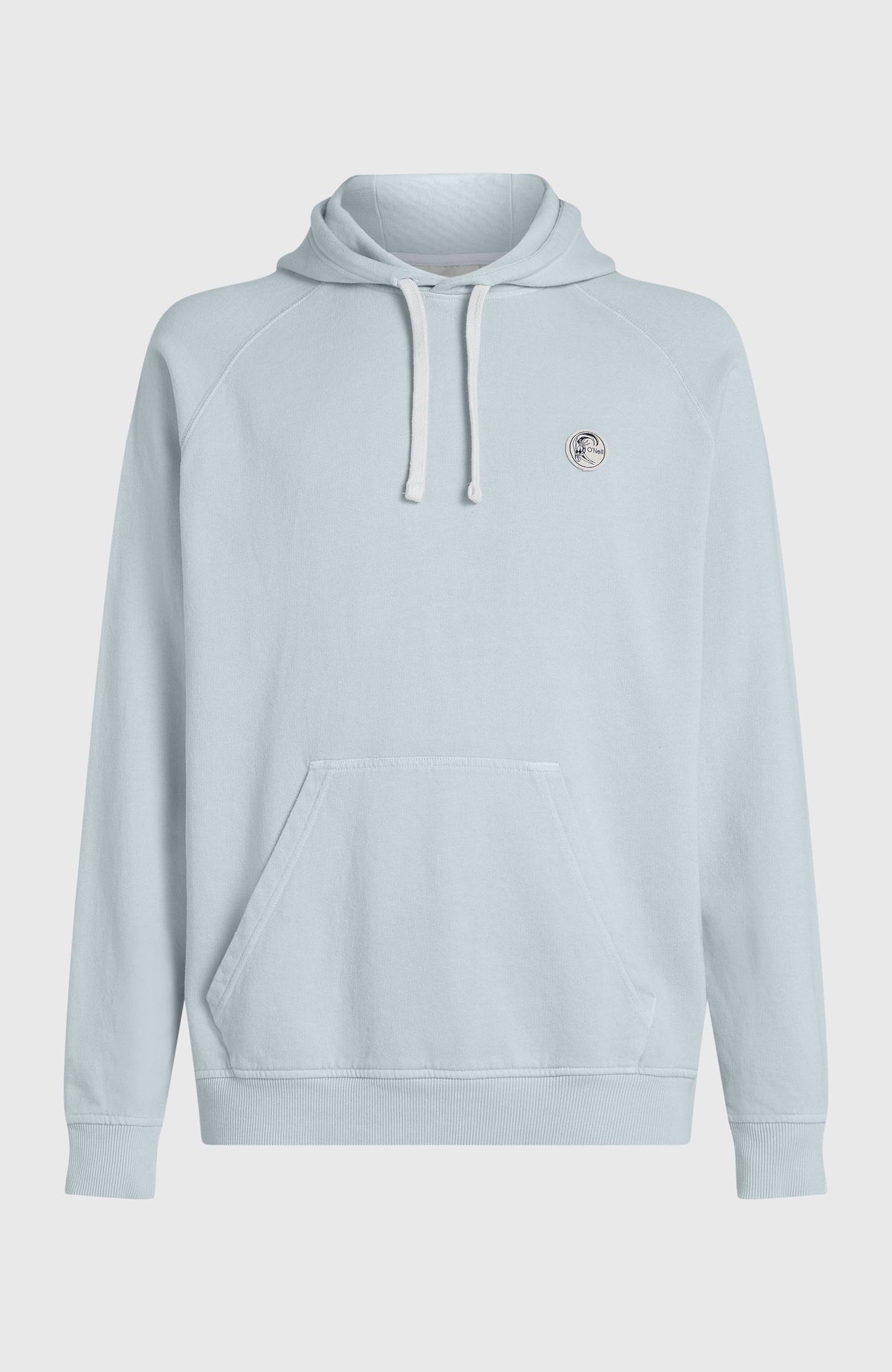 O'Riginals Badge Hoodie für Herren, blau, freigestellt von vorne mit Kängurutasche