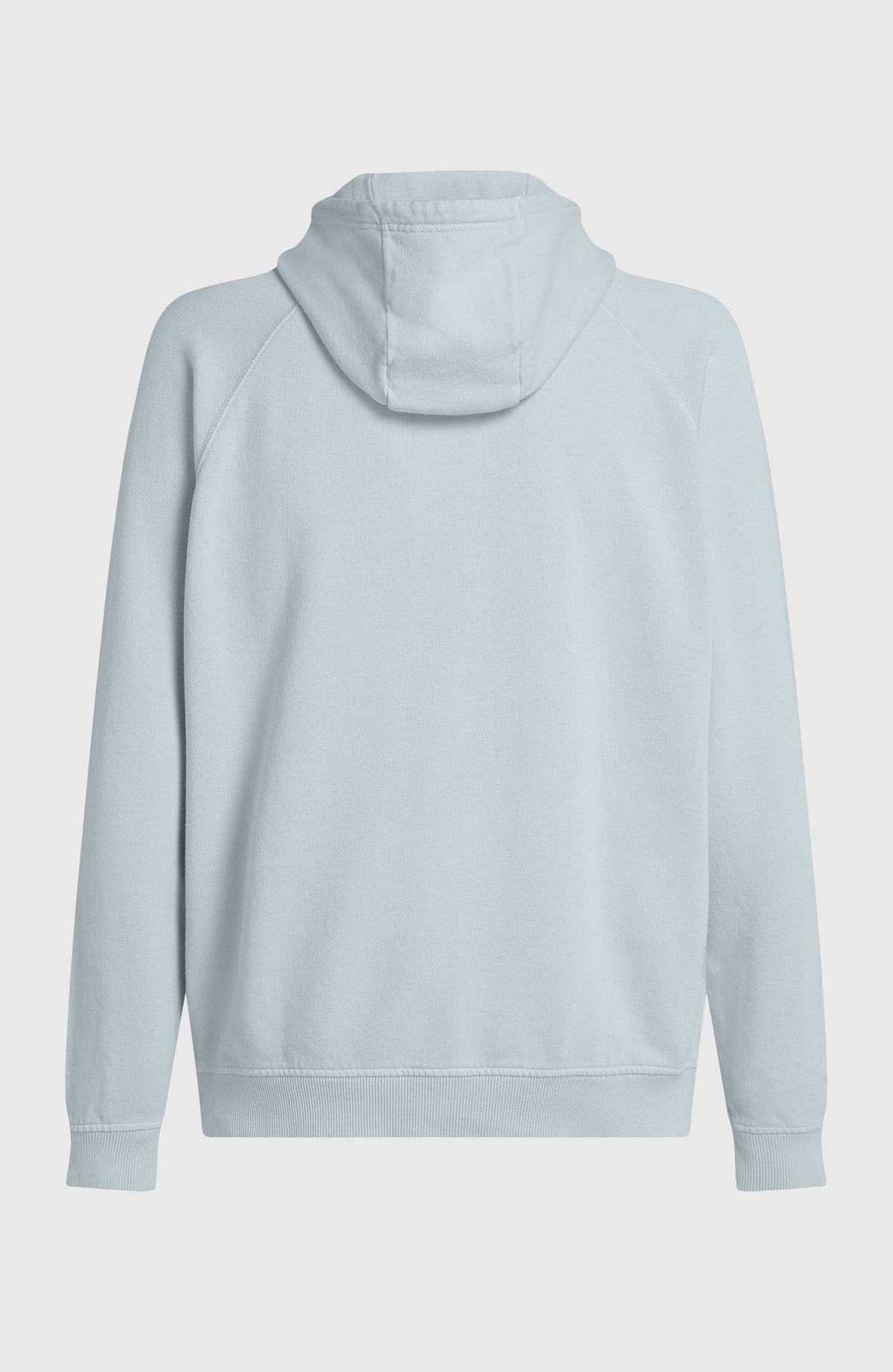 O'Riginals Badge Hoodie für Herren, blau, freigestellt von hinten mit Kapuze