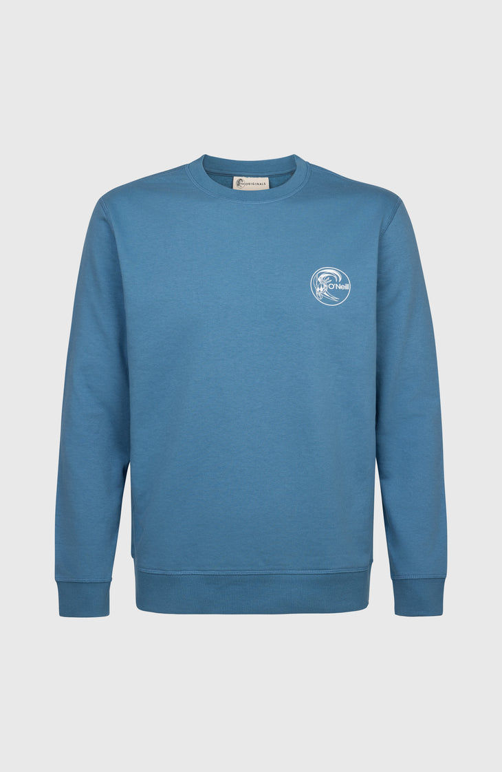 O'Riginals Chest Print Crew Sweatshirt | Copen Blue
