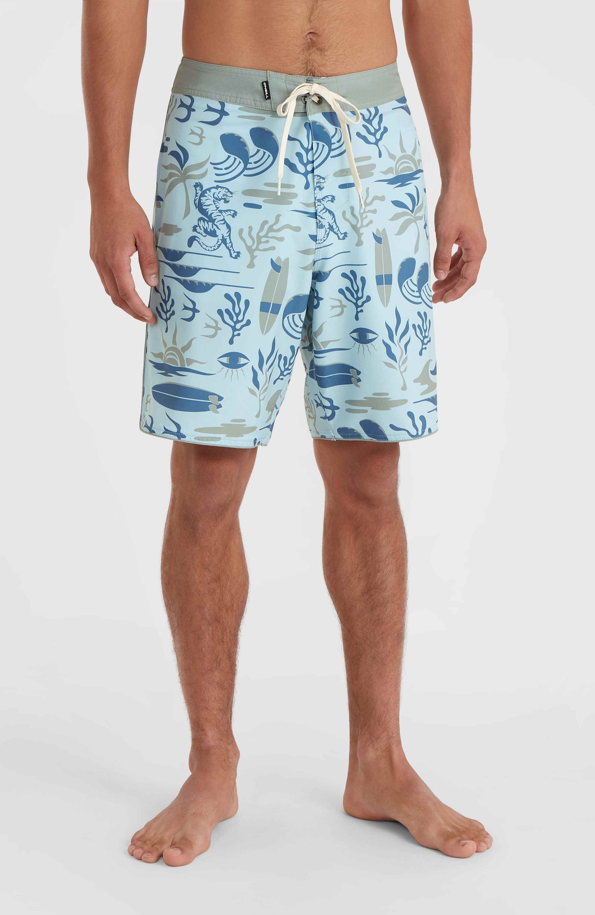 Hyperfreak Mysto Scallop 19'' Boardshorts | Blue Sky Mysto Scallop