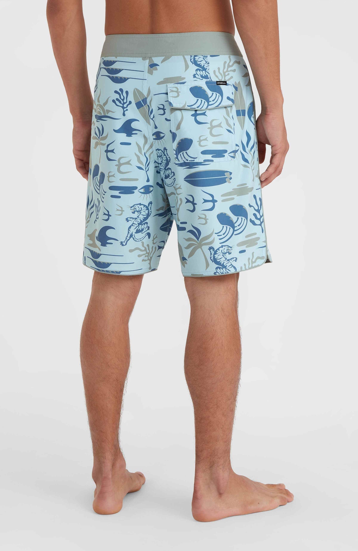 Hyperfreak Mysto Scallop 19'' Boardshorts | Blue Sky Mysto Scallop