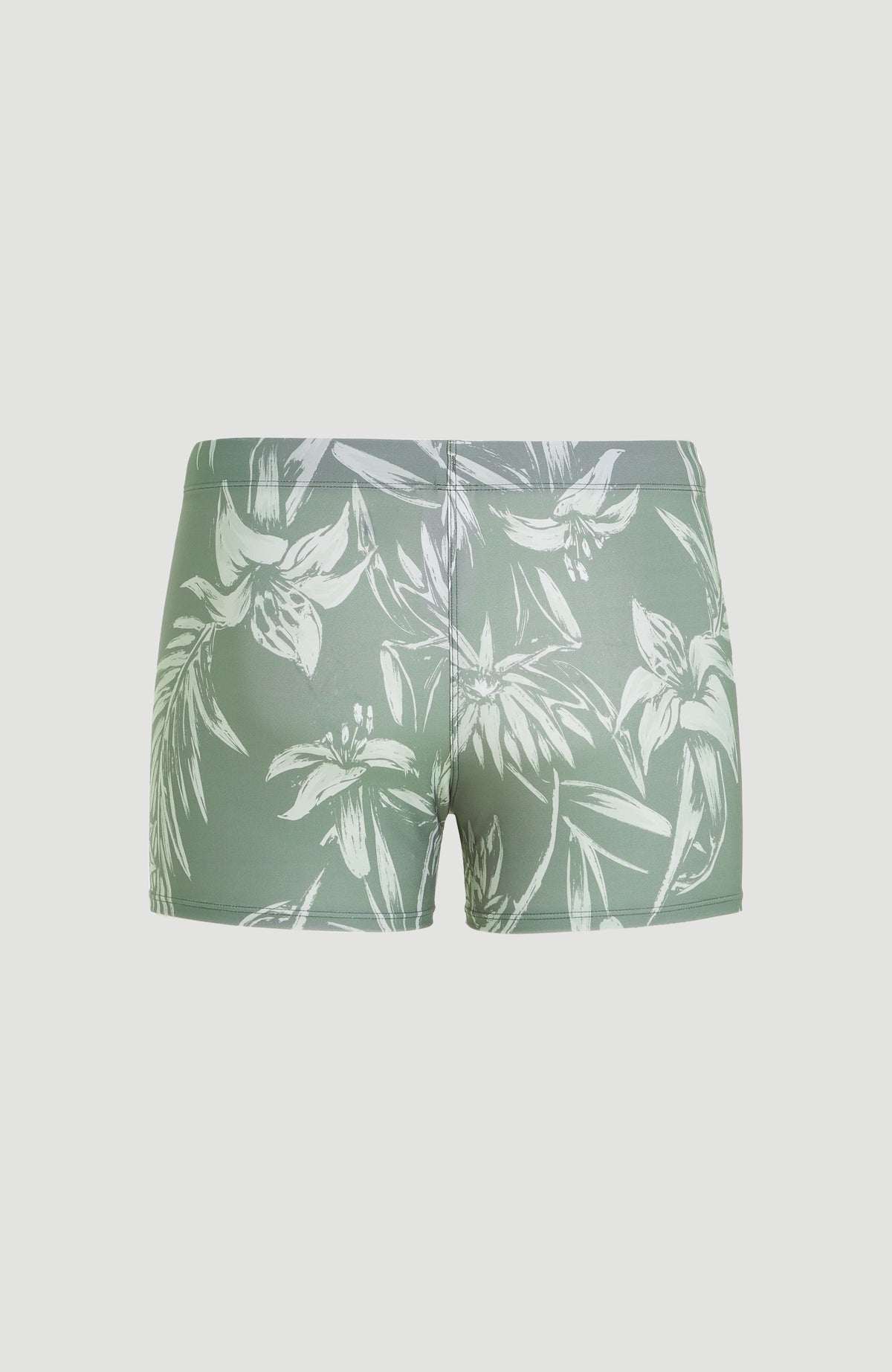 Cali Floral Racer Badehose | Green Tonal Tropicana