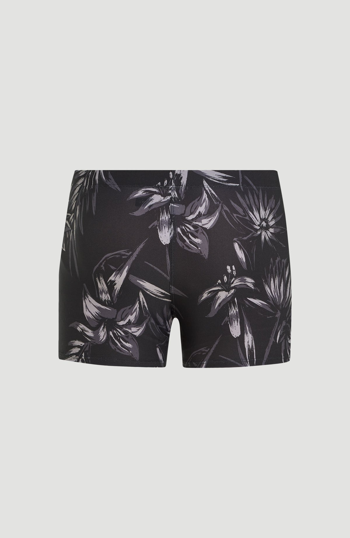 Cali Floral Racer Badehose | Black Tonal Tropican