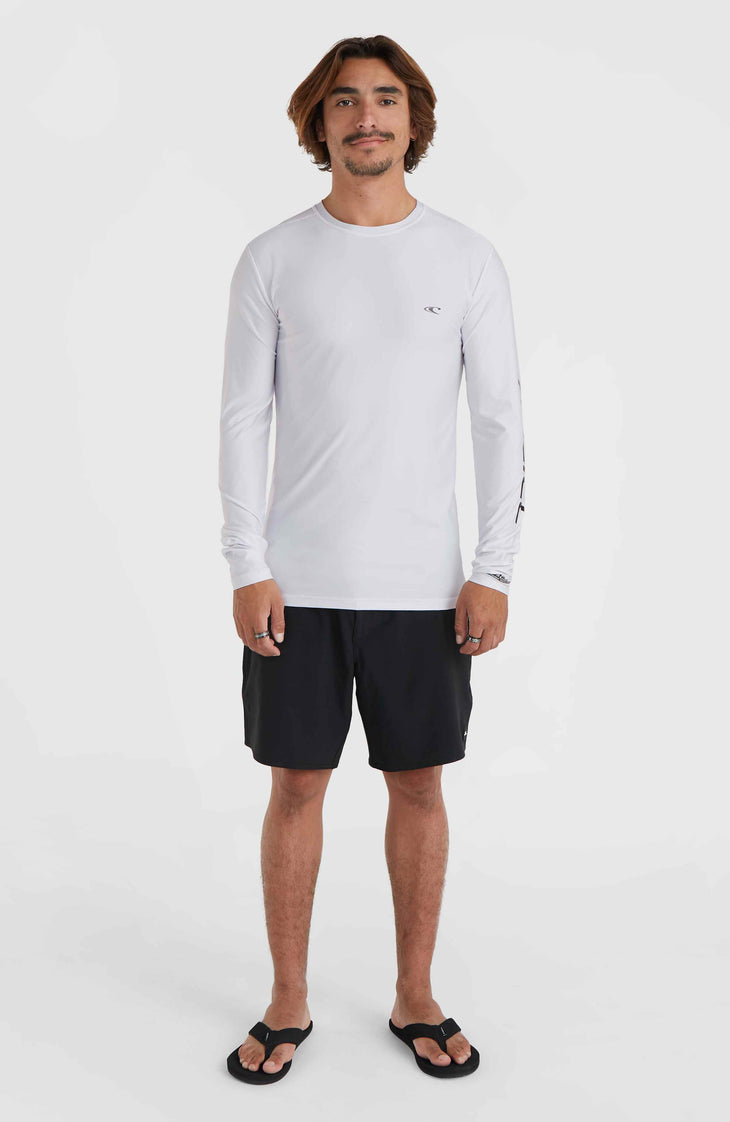 Essentials Longsleeve-Schwimmshirt | Snow White
