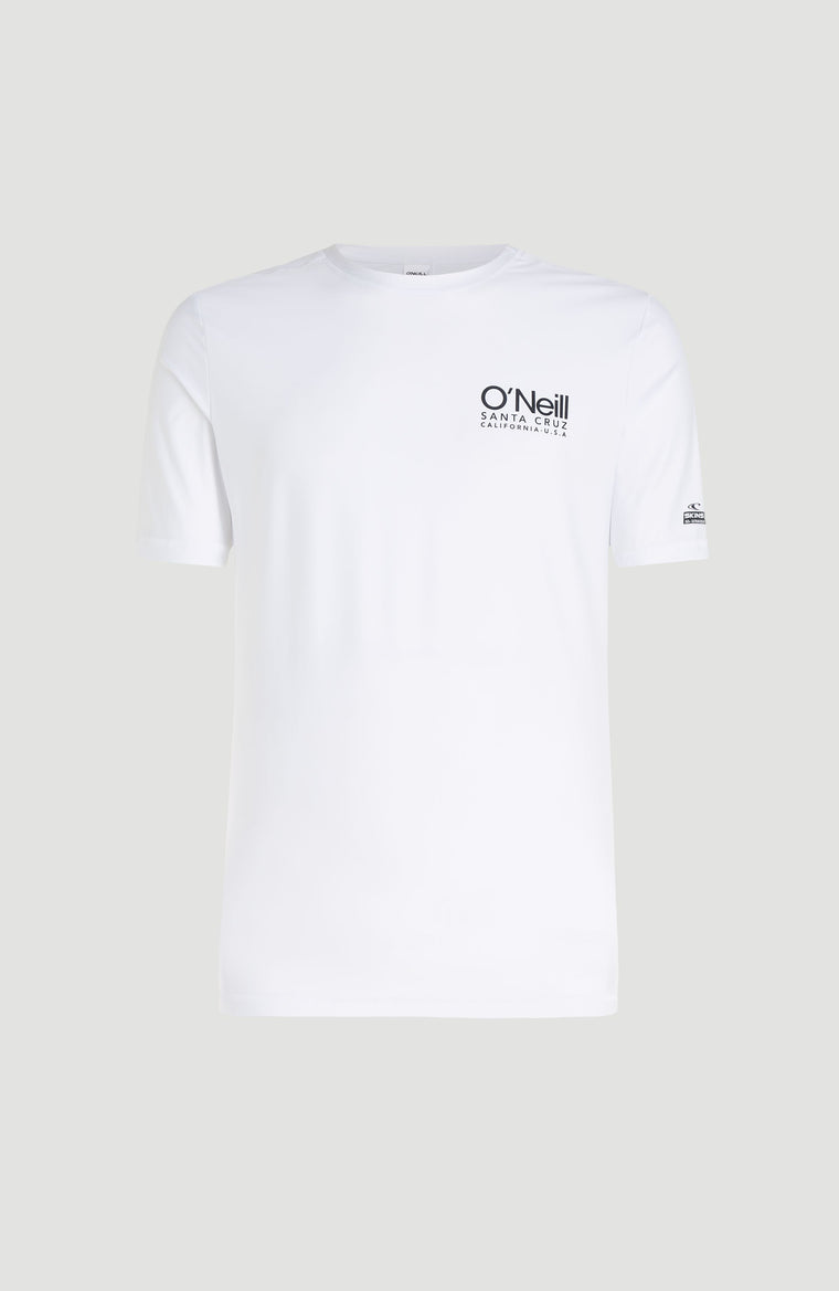 Essentials Cali Shortsleeve-Schwimmshirt | Snow White