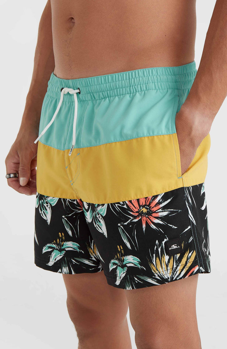 Mix and Match Cali Block 15'' Badehose | Golden Haze