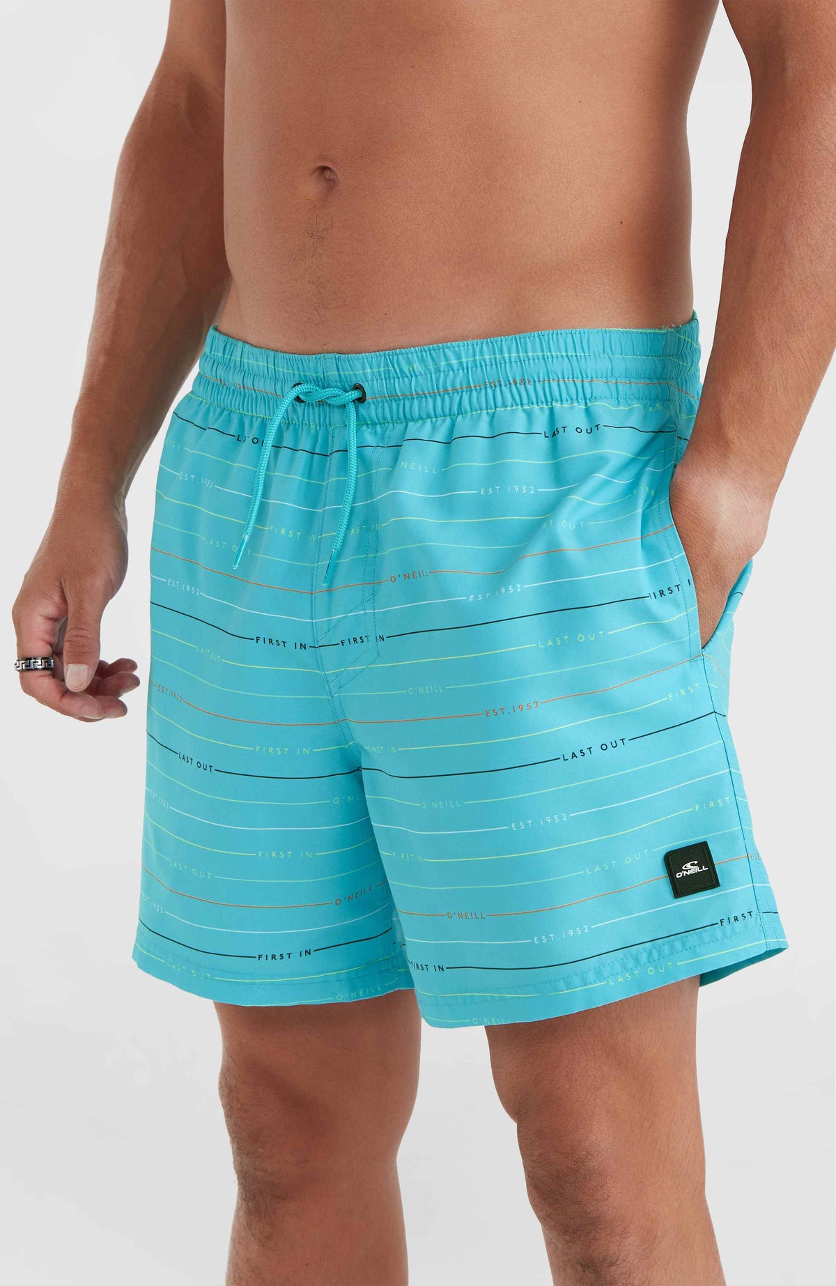 Jack O'Neill Cali First 15'' Badehose | Blue First Name Stripe