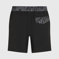 Pocket Print 16'' Badehose | Black Out