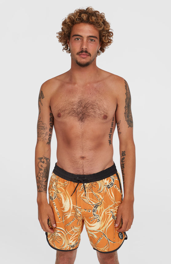 O'Riginals Scallop 16'' Badehose | Orange Originals