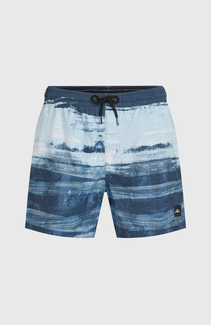 Cali Gradient 15'' Badehose | Blue Melted Texture