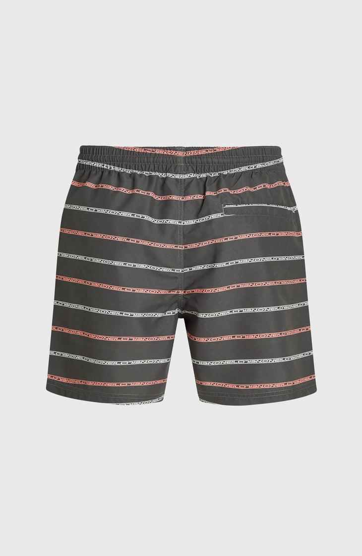 Cali First 15'' Badehose | Grey O'Neill Stripe